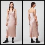 ALLSAINTS 💕💕 Tierney Silk Blend Satin Slip Dress Photo 8
