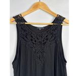 Women’s Ambiance Size 2XL Embroidered Black Tank. Photo 0