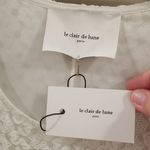 💕LE CLAIR DE LUNE PARIS💕 French Lace Silk Long Sleeve Dress ~ White NWT Photo 6