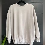 WILFRED FREE ARITZIA Beige Pullover Crewneck Sweatshirt Sz 3 (L) Pre Photo 0