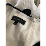 Talbots  Cream Blue Polka Dot High Waist Pencil Skirt 6 Cotton Photo 2