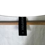 MINKPINK  Tiered Textured Long Sleeve Mini Dress White Size L Photo 3