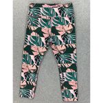 Nike  Dri Fit Pink Palm Tree Capri Fitted Athleisure Activewear Legging Size S #‎ Photo 3