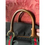 Classic Travel Bag with Leather Handles and Buckle Detail Black Photo 5