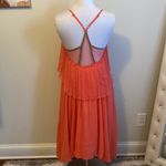 Free People  Salmon Embroidered Beaded Mesh Back Dress Photo 42