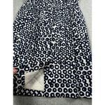 J.Crew  Womens Dress Size 4 White Blue Dot A Line Business Short Sleeve Cotton Photo 6
