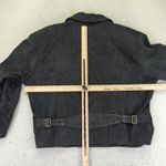 Winlit Women's Leather Jacket L Black Double Breasted Vintage Made in Korea Size L Photo 8