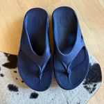 OOFOS Navy Thong Recovery Ortho Flip Flop Sandals Size Women 10 Blue Photo 0
