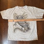 Cute graphic print tee shirt, unisex, size L Black Size L Photo 3