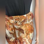 A.Peach  Belted Orange Marbled Pants High Waisted NWT Size L Photo 3