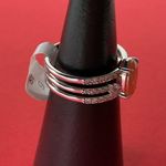 Bomb Party RBP6132 “Fancy Finding You” LC Ice Crystal on Rhodium Size 9 Ring NWT Silver Photo 1