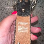 Nocona Women's Leather Belt Bling Black silver Studs Rhinestones Sz Large Photo 3