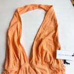 urban nation Deep V Neck Halter Top Orange SZ XS Photo 2