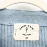 Electric & Rose Ice Blue Merino Wool Cashmere Blend Cora Cardigan Sweater XS Photo 1