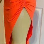 Forever 21 Orange Neón asymmethric skirt Photo 4