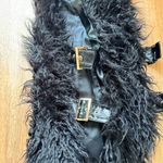 Armani Exchange  AX Black Fuzzy Open Side Strappy Vest Women’s XS Photo 2