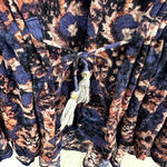 Free People Top Womens Small Purple Floral Abstract Ruffle Romantic Boho Fairy Photo 2