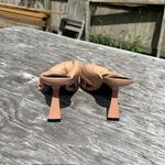 Marc Fisher New Dellian Heeled Sandal Tan Leather | Women Sandals 6.5 Photo 3