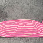 Aerie swim top pink white striped medium Photo 0
