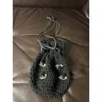 Saks 5th Avenue Vintage Saks Fifth Avenue Black Woven Drawstring Evening Bag Made in Italy Photo 1