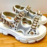 Gucci  Crystal Embellished Aguru Sandals Photo 0