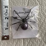 Vintage Style Gothic Spider Shape Brooch Inlaid‎ Faux Pearls Personality Brooch Gray Photo 11