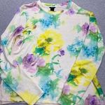 Dolce Vita Anthropologie Floral Long Sleeve Spring Knit Blouse SZ Large D0121 Purple Photo 0
