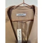 CICY BELL Womens Casual Tan Open Front Blazer Work Office Button Blazer XS NWT Photo 4