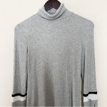 Generation Love  Andrea Turtleneck Top Long Sleeves Gray Color Block NEW Size XS Photo 1