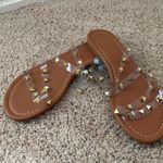Everglades Gold Studded Sandals Photo 0