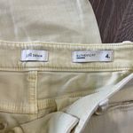 J.Jill Pale Yellow Jeans With Fringe Size 4P Photo 2
