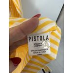Pistola Yellow White Stripe Button Front Layla Shirt Dress Tunic Drawstring M Photo 7
