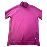 Athleta Cozy Karma Side Zip Funnel Neck Sweatshirt Victorian Berry Pink Medium Photo 3