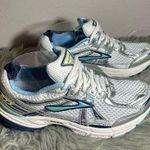 Brooks GTS Silver Blue 11th Edition White and Blue Sneaker Size 9M Photo 3