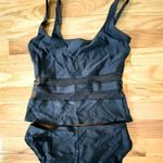 Anne cole  black Takini . Mesh stripes around top. Size small. EUC. Photo 3