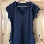 Ideology 𝅺 charcoal spacedye v-neck activewear fitted workout tee size medium Photo 7