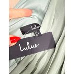 Lulus NWT  Heavenly Hues Sage Brush Maxi Dress Wedding Bridesmaid Gala Size L Photo 4