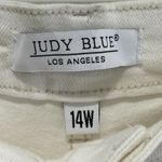 Judy Blue Don't Be Salty High Rise Wide Leg Cropped Jeans Size 14W White Stretch Photo 6
