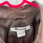 American Vintage VINTAGE Nygard Shacket Suede Button Down Jacket Size 14 Shirt Western Brown Photo 3
