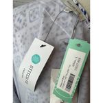 NWT Stitch Fix Langlock Cold Shoulder Blouse Large Skies are Blue shirt Lace Hem Photo 2