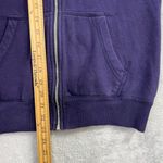 Nike Hoodie Women Small Full Zip Long Sleeve Pocket Purple Swoosh Gym Cruise Photo 10