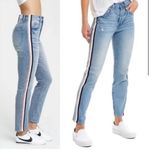 Pistola Blue High Rise Jeans with Sporty Side Stripe Photo 1