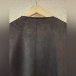 ZARA Combination Faux Suede Embroidered Jacket Cardigan Size Med Photo 8