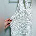 American Eagle crochet knit sweater tank top summer cotton boho beach swim small Photo 1