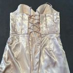 Women Full Length Prom Party Dress CrissCross Straps Leg Slit Size 8 *READ FLAWS Photo 6