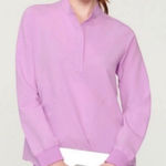 FIGS  Lavender Long Sleeve Rafaela Top Size Small Scrub Photo 0