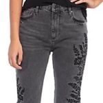 Free People We The Free OB737354 Embroidered Girlfriend Jeans Size 29 Photo 5