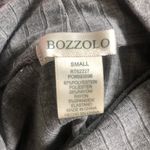 Bozzolo Grey Cropped Fitted Turtleneck Top Photo 2