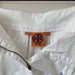 Tory Burch White Pleated Folded Hem Shorts Photo 2