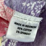 Joyous & Free Floral Damask Colorblock Tunic Dress Small Off Shoulder Smocked Yellow Photo 10